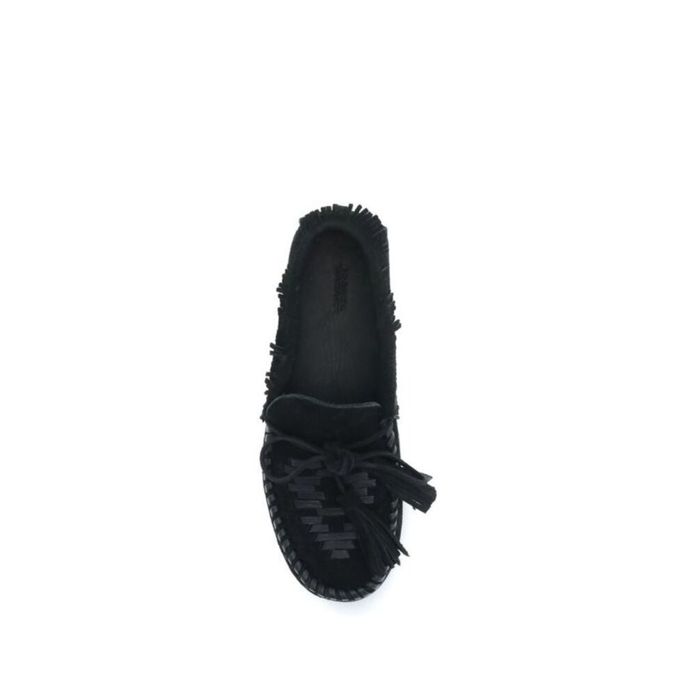 Isabel Marant Black Calf Leather Bos Taurus Slip-On Women's Loafers - Picture 4 of 4